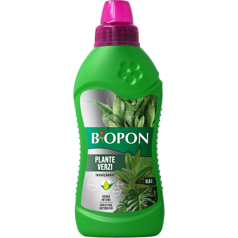 Течен тор BIOPON за декоративни растения със зелени листа, 500 мл