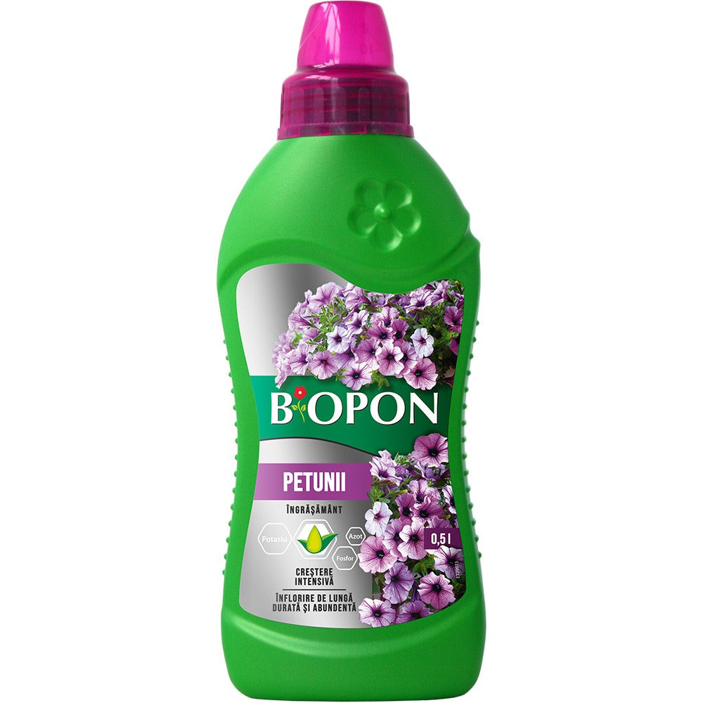 Течен тор BIOPON за петунии и сърфинии – интензивен и обилен цъфтеж, 500 мл