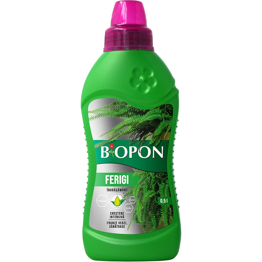 Течен тор BIOPON за папрати и листнодекоративни растения, 500 мл