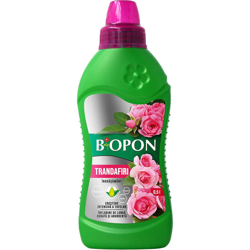 Течен тор BIOPON за Рози, Богати и Здрави Цветя, 500 ml