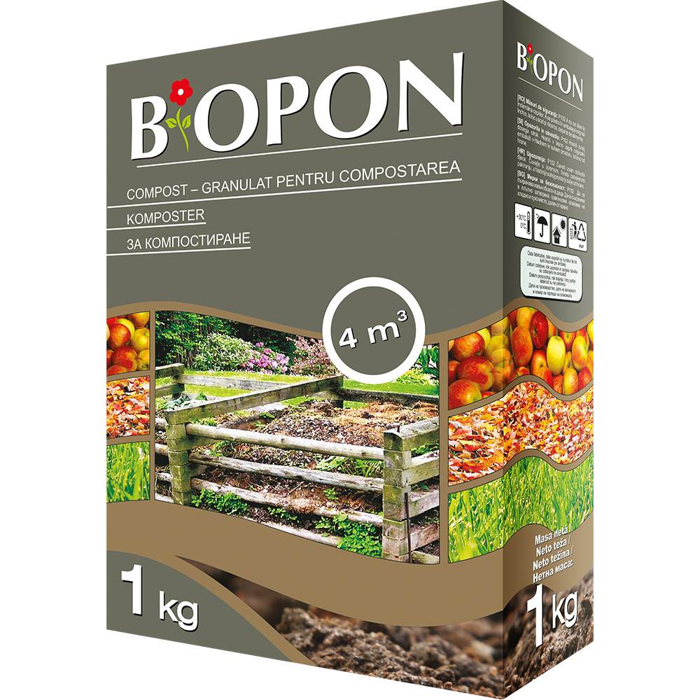 Биологичен активатор за компост BIOPON, Ускорено Компостиране, 1 kg