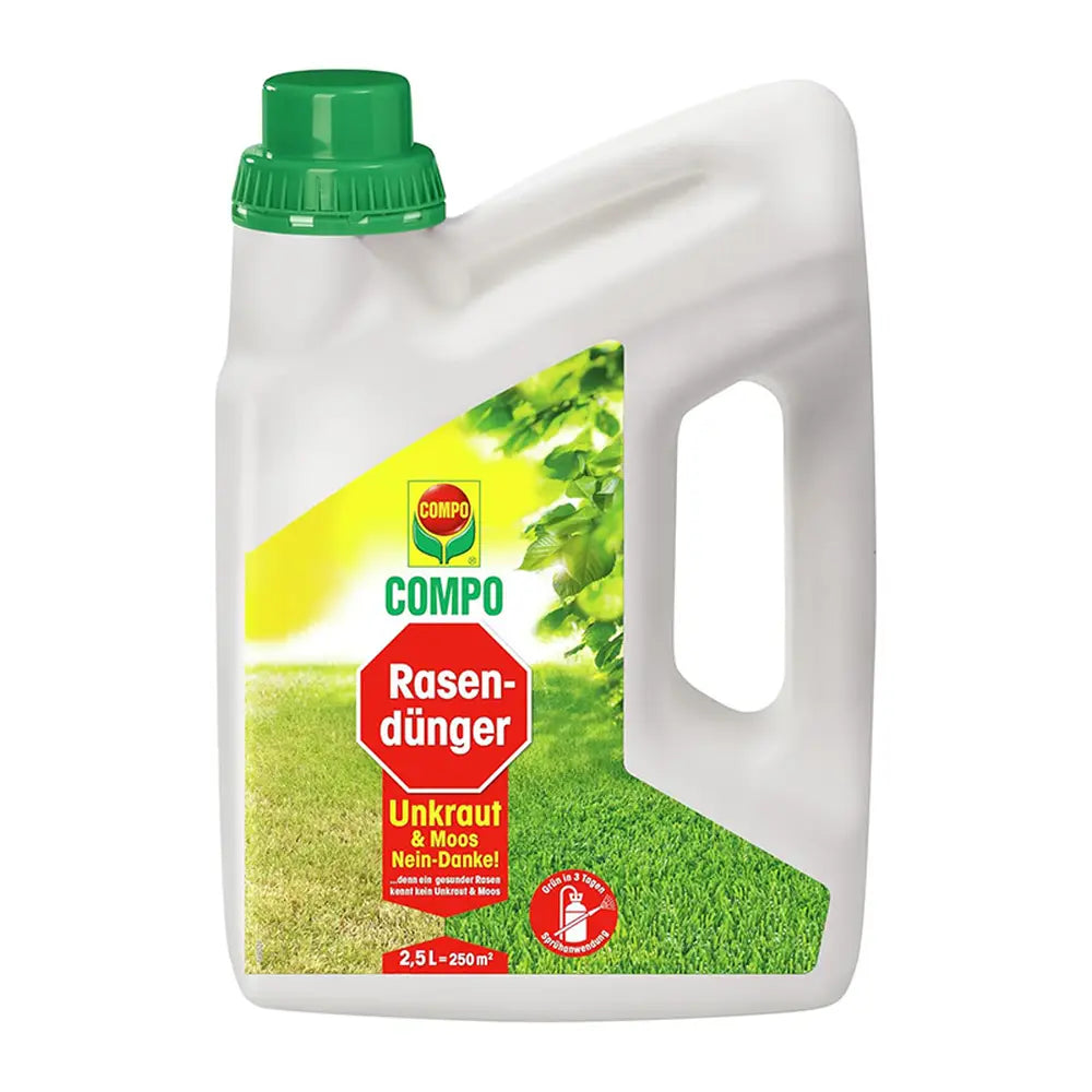 Течен тор COMPO, 2.5 l, Против плевели и мъх, Бърз ефект за Зелена и Здрава Ливада