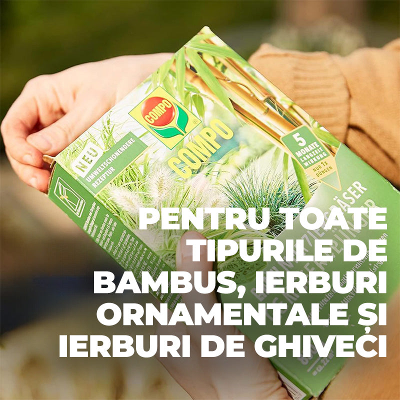 Тор за Бамбук и Орнаментални Треви, 850 g, 22 m², Екологична Формула, Продължително Действие 5 Месеца, COMPO