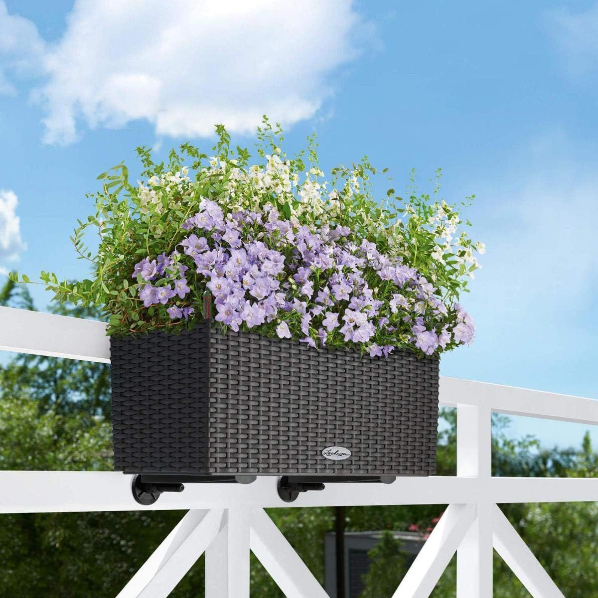 Suport de Prindere Lechuza Balconera, Negru, compatibil cu dimensiuni 50 si 80, plastic durabil, reglaj cu surub