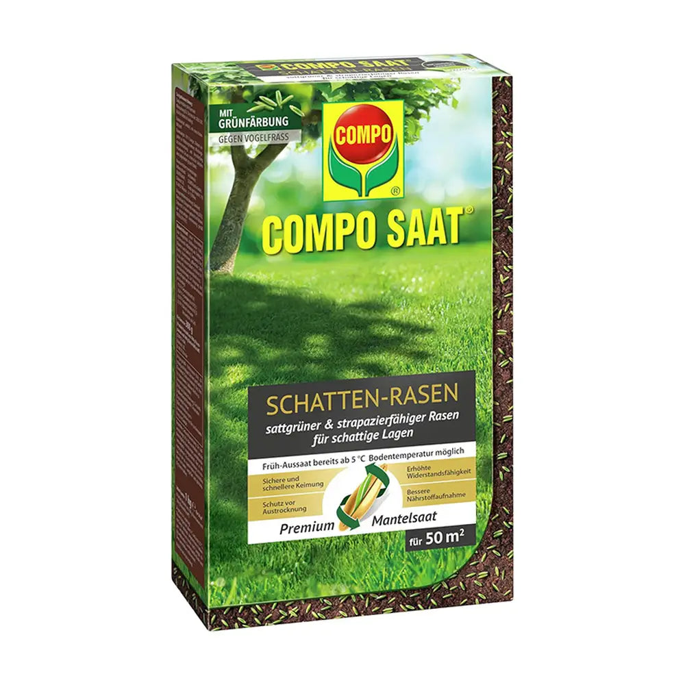 Compo seminte gazon pentru umbra densa, 1 kg pentru 50 mp – amestec profesional pentru zone umbrite si insorite