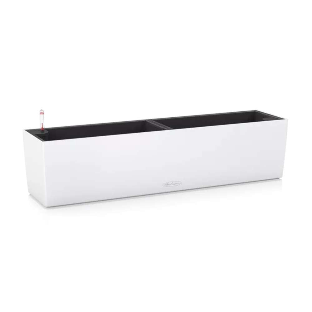 Ghiveci Auto-Irigant Lechuza Balconera Color 80, 12 l, alb mat, sistem de autoirigare, insert detasabil, strat de drenaj