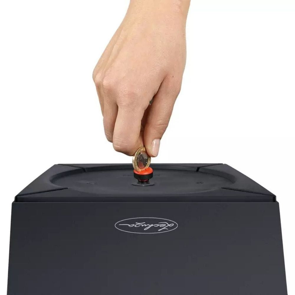 Ghiveci Auto-Irigant Lechuza Cubico Color 30, 14 l, negru mat, sistem de autoirigare, insert detasabil, strat de drenaj
