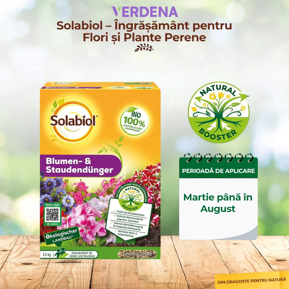 Специален тор за Цветя и Многогодишни Растения, 2.5 kg, с Моментален и Продължителен Ефект, SOLABIOL