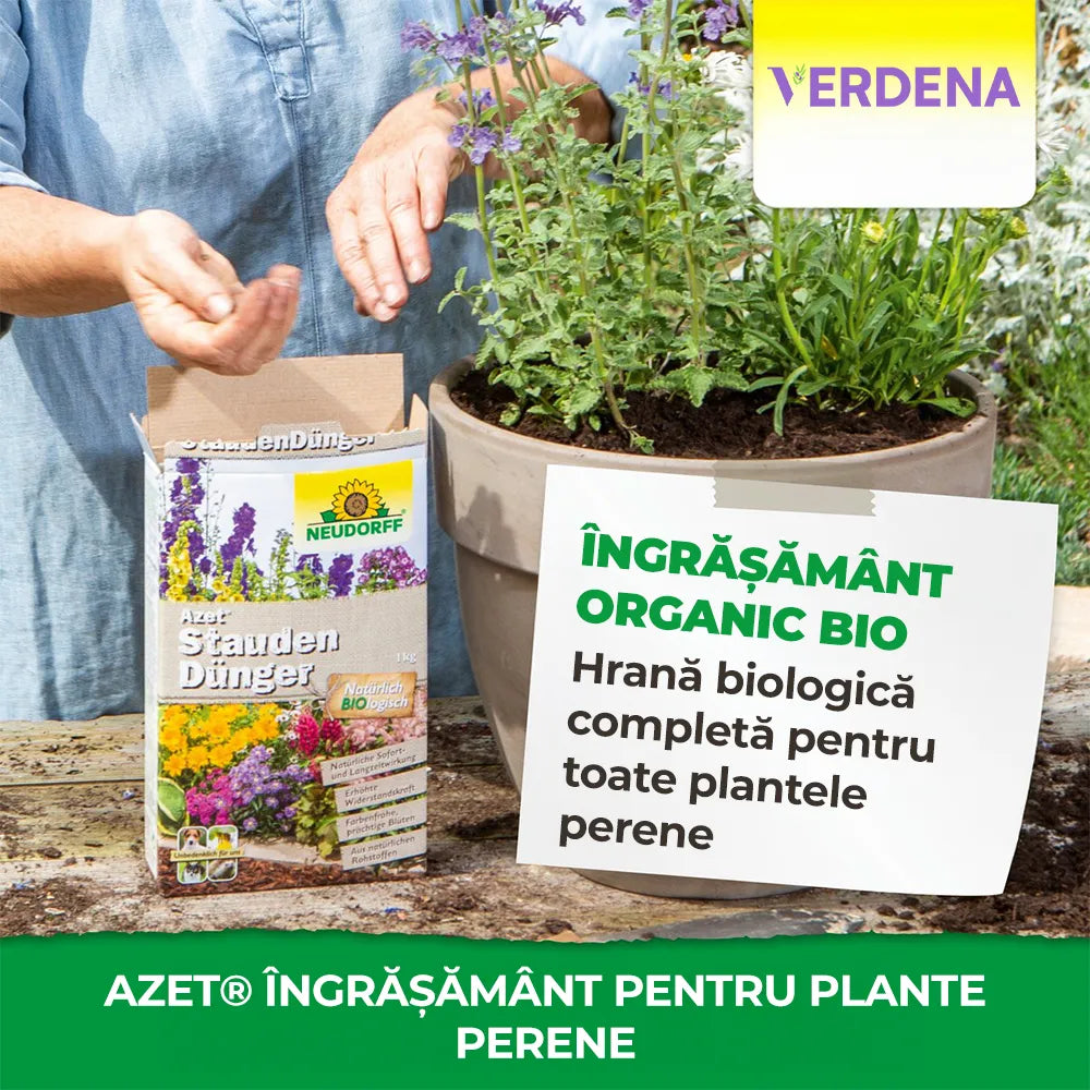 Ingrasamant organic plante perene NEUDORFF Azet 1 kg, cu Mykorrhiza, eliberare nutrienti 100 zile