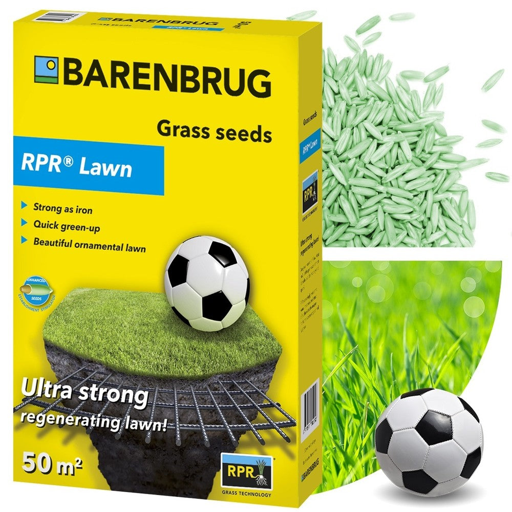 Семена за тревник RPR Lawn Barenbrug 1 кг – професионален спортен тревник с бързо възстановяване, 50 кв.м