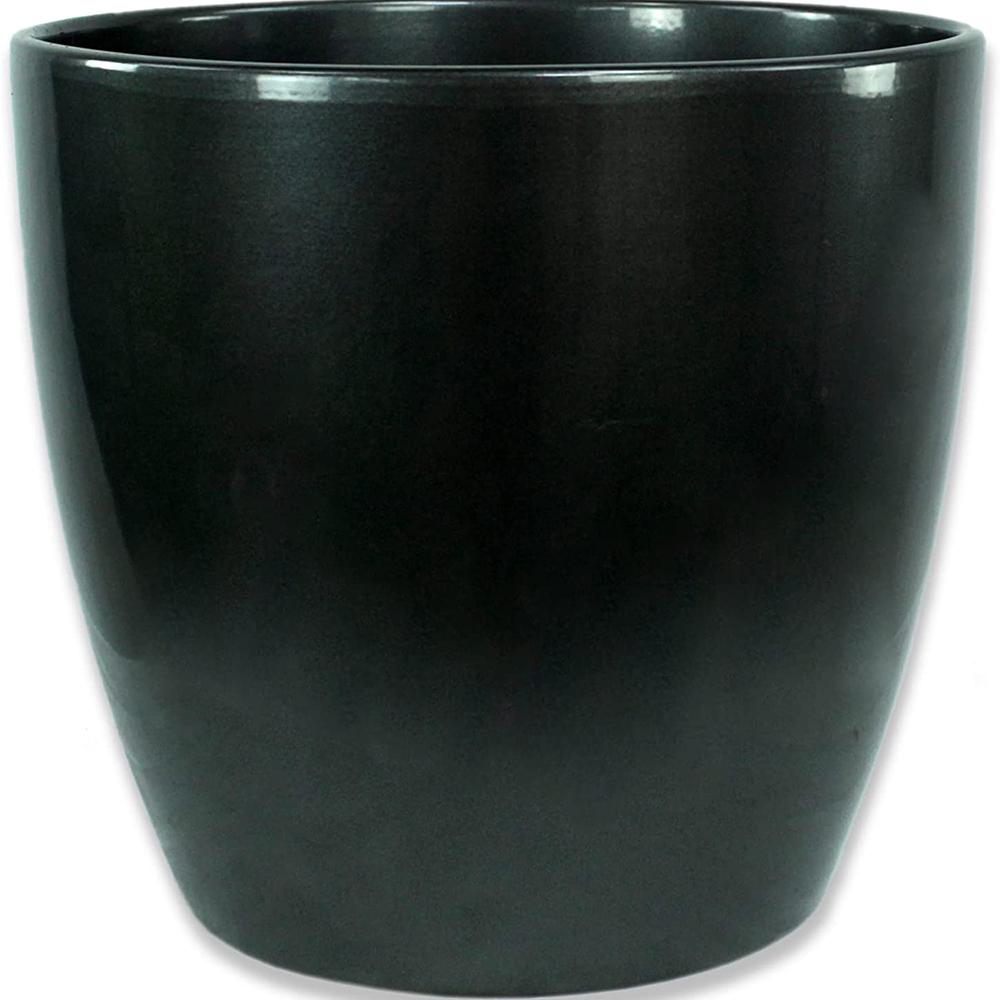Ghiveci plante rotund Ceramic Scheurich, Ø 13 cm, H11,5 cm, Negru