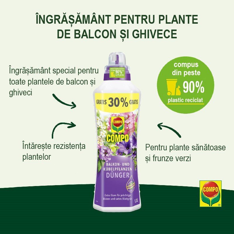 Ingrasamant Lichid pentru Plante de Balcon si in Ghiveci 500 ml, COMPO
