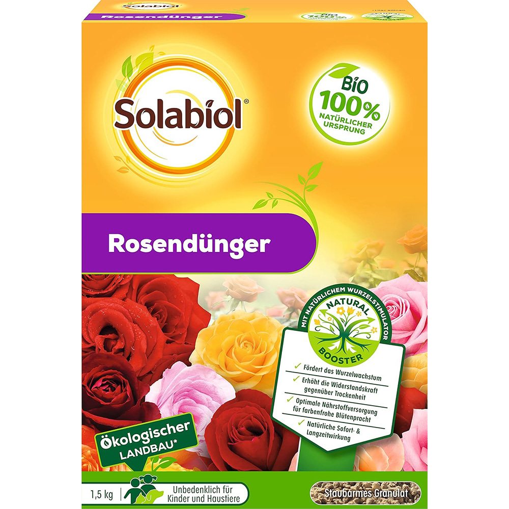 Специален тор за рози, 1,5 кг, с незабавно и дълготрайно действие, SOLABIOL