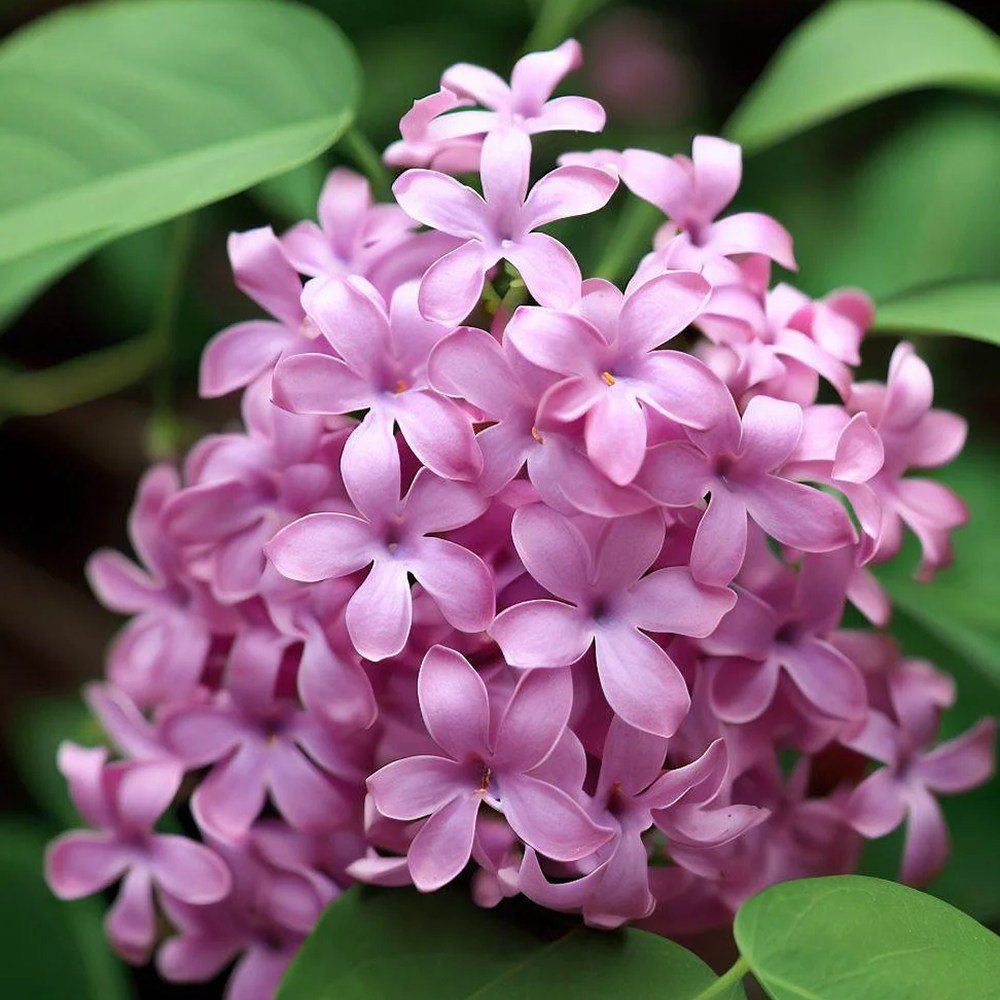 Liliac (Syringa) Copac Josikaea, cu Flori violet-inchis