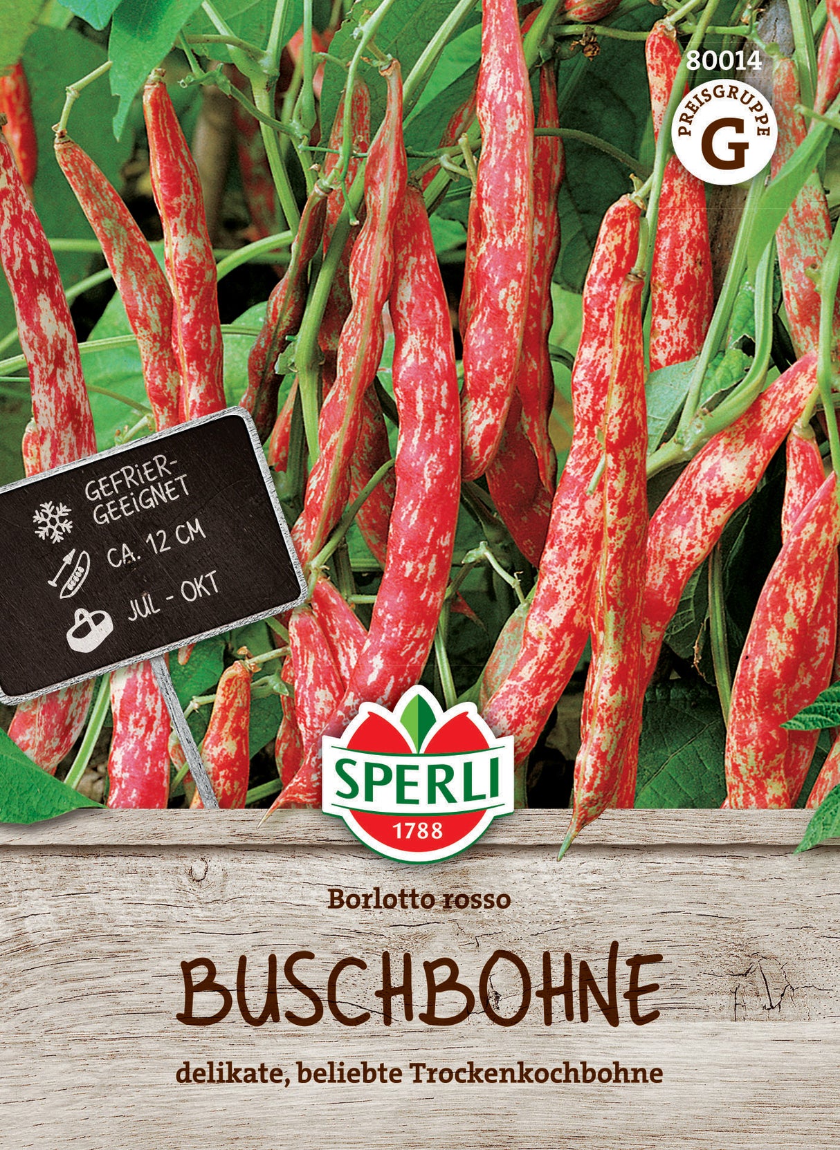 Seminte fasole pitica Borlotto Rosso