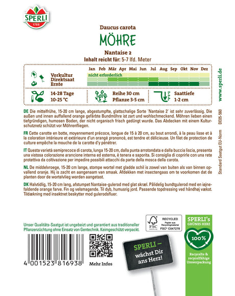 Seminte morcovi Nantaise 2
