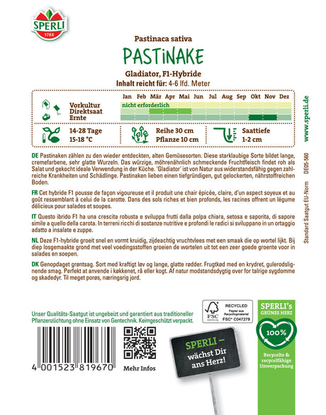 Seminte pastarnac Gladiator