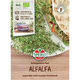 BIO lastari de lucerna – alfalfa pentru salate proaspete, 40 g, cu protectie germinatie