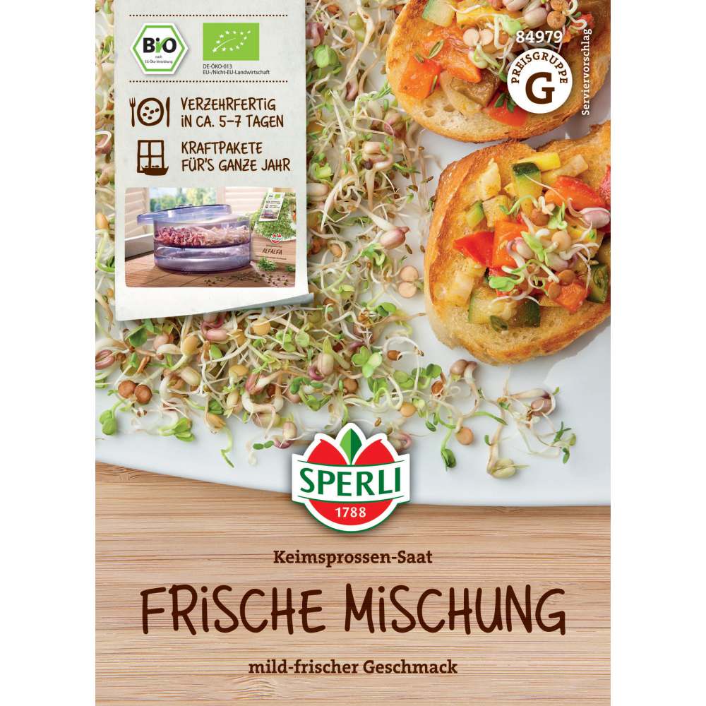 BIO mix proaspat de lastari – echilibru de arome, 40 g, cu protectie germinatie