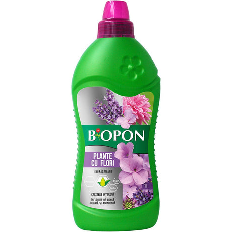 Течен тор BIOPON за цъфтящи декоративни растения – обилен цъфтеж, 1 л