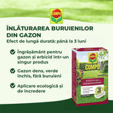 Ingrasamant gazon Compo Floranid cu erbicid 2 in 1 efect imediat si de lunga durata 6 kg pentru 200 mp