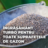 Ingrasamant gazon COMPO Turbo, 5 kg pentru 130 mp, gazon dens, verde si rezistent cu efect rapid si nutritie echilibrata