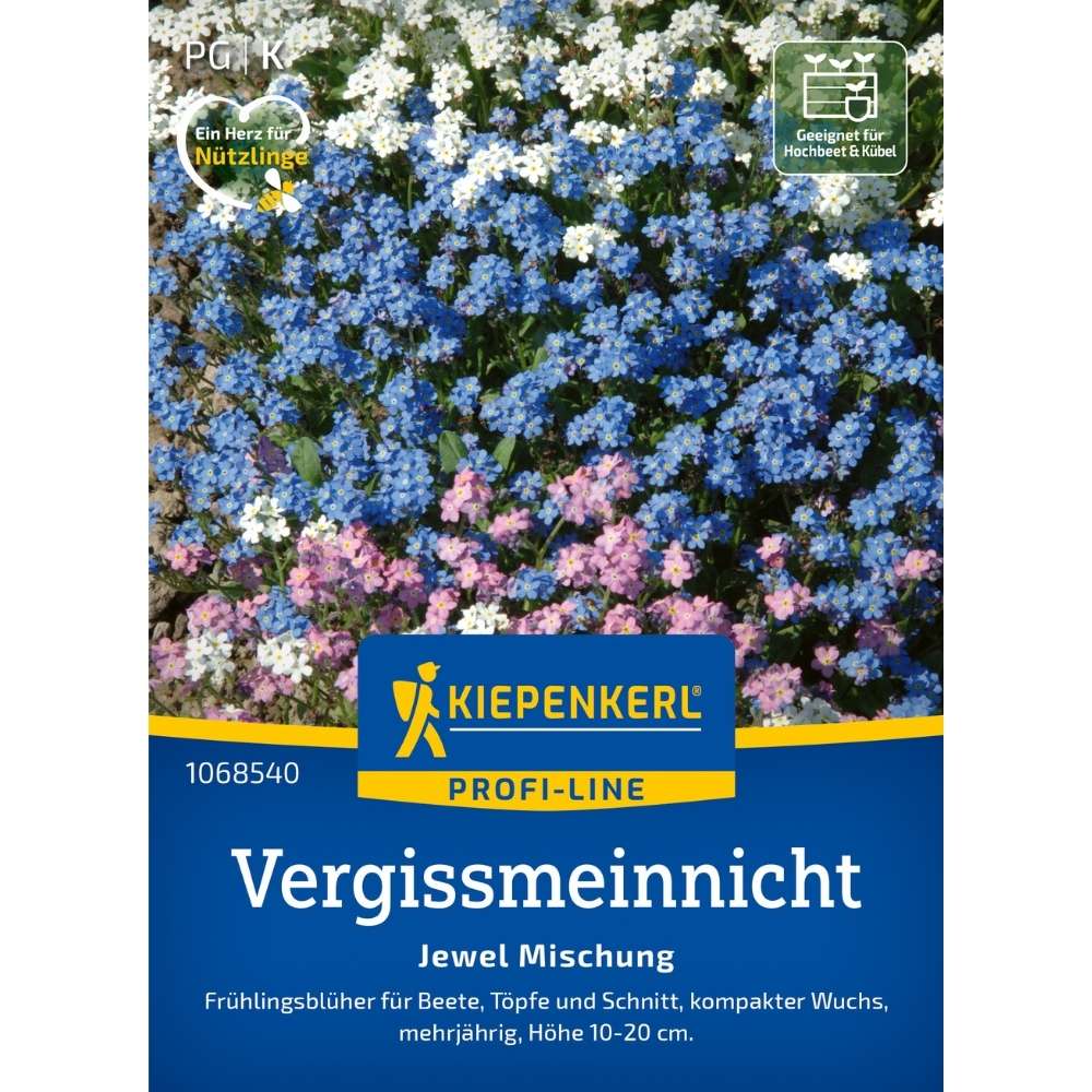 Seminte nu-ma-uita Jewel Mix – flori albastre si roz pentru decor, cu protectie germinatie