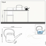 Stropitoare Lechuza YULA, 1,7 l capacitate, Negru/Bej, Protectie anti-picurare, Plastic de inalta calitate