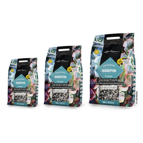 Substrat Mineral LECHUZA Basicpon 12 l, pentru plante sensibile, 100% fara turba, cu ingrediente naturale