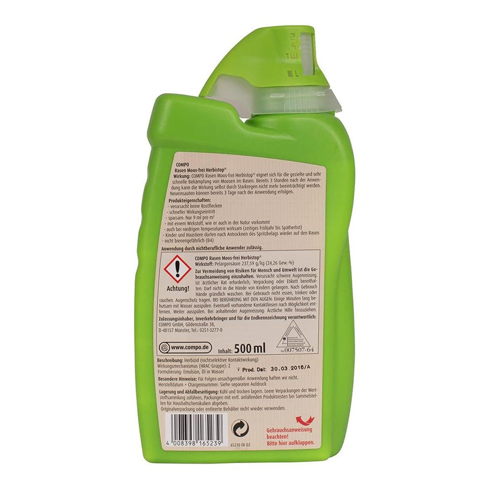 Erbicid spray COMPO pentru buruieni din gazon, Banvel Quattro Transparent, 1 l