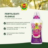 Ingrasamant lichid COMPO pentru flori cu efect de lunga durata 60 zile, 750 ml