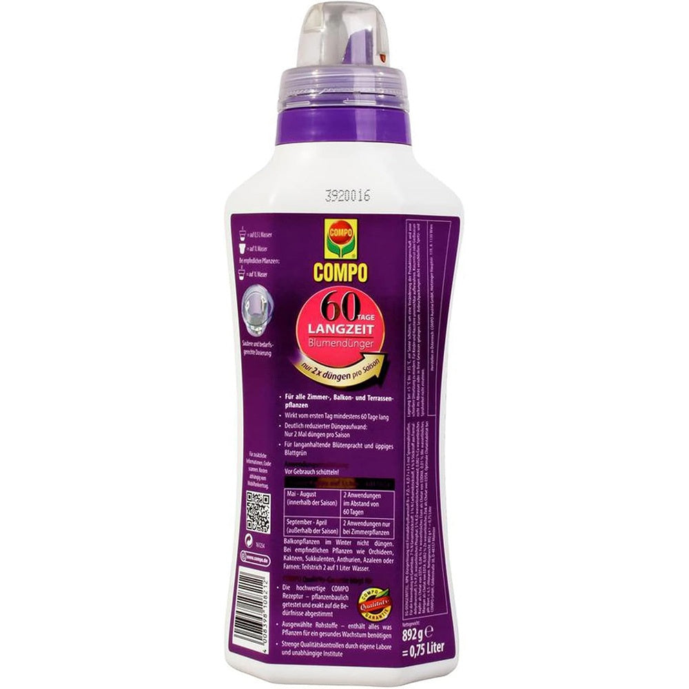 Ingrasamant lichid COMPO pentru flori cu efect de lunga durata 60 zile, 750 ml