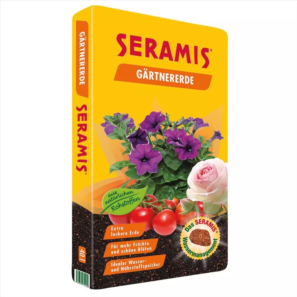 Substrat universal SERAMIS pentru gradina si plante, aerare si retinere apa, 40 l