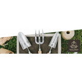 Cultivator manual KENT & STOWE cu 3 dinti din inox, maner din lemn de frasin, 28 cm, 15 ani de garantie