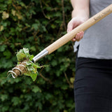 Scula smulgere papadie KENT & STOWE cu coada lunga din inox, maner lemn frasin, 97 cm, 15 ani de garantie