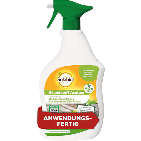 Spray Erbicid pentru combaterea buruienilor SOLABIOL pe baza de acetum, utilizare exterioara, 1 L