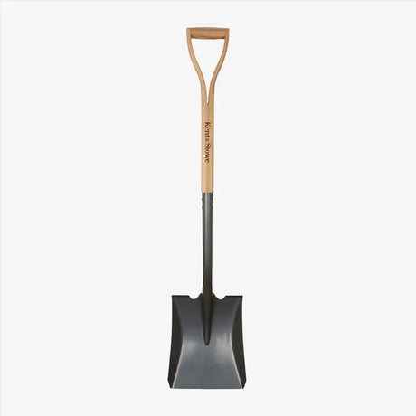 Lopata Patrata KENT & STOWE din otel carbon, maner lemn frasin, FSC 100%, 109 cm, 10 ani de garantie