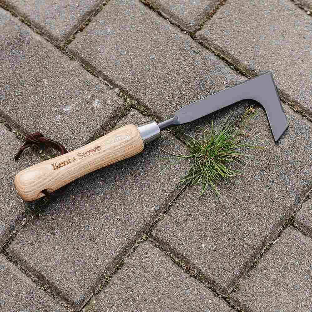 Cutit curatare rosturi KENT & STOWE din otel carbon solid, indepartare muschi si buruieni, maner frasin, 28.5 cm, 10 ani de garantie