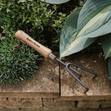 Cultivator de mana KENT & STOWE cu 3 dinti, otel inoxidabil, coada lemn frasin, 28 cm
