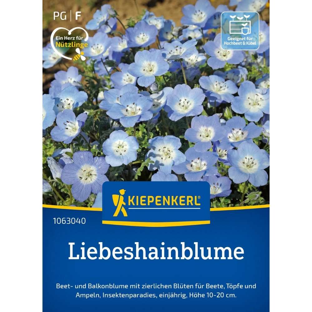 Seminte de floare de dragoste – Nemophila albastru intens, ajunge pentru 80 Plante