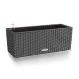 Ghiveci Auto-Irigant Lechuza Balconera Cottage 50, 8 l, efect de ratan granit, sistem de autoirigare, insert detasabil, strat de drenaj
