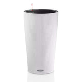 Ghiveci Auto-Irigant Lechuza Cilindro Color 32, 13 l, alb mat, sistem de autoirigare, insert detasabil, strat de drenaj