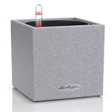 Ghiveci Auto-Irigant Lechuza Canto Stone 14, efect piatra gri, pentru plante cu ghiveci, sistem de autoirigare, insert detasabil, strat de drenaj