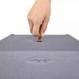 Ghiveci Auto-Irigant Lechuza Canto Stone High 30, 12 l, efect piatra alba, sistem de autoirigare, insert detasabil, strat de drenaj