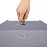 Ghiveci Auto-Irigant Lechuza Canto Stone High 30, 12 l, efect piatra alba, sistem de autoirigare, insert detasabil, strat de drenaj
