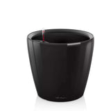 Ghiveci Auto-Irigant Lechuza Classico Premium 21 LS, 3 l, negru lucios, sistem de autoirigare, insert detasabil, strat de drenaj