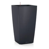 Ghiveci Auto-Irigant Lechuza Cubico Color 30, 14 l, negru mat, sistem de autoirigare, insert detasabil, strat de drenaj