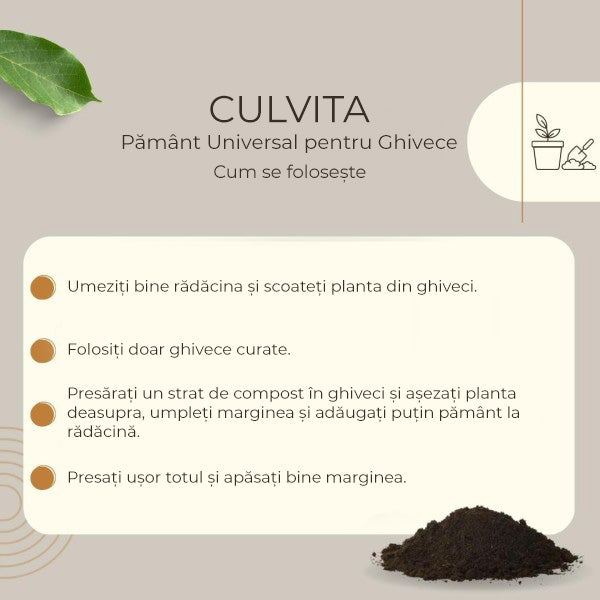 Culvita Pamant universal pentru Plante de Interior si Exterior 10 l