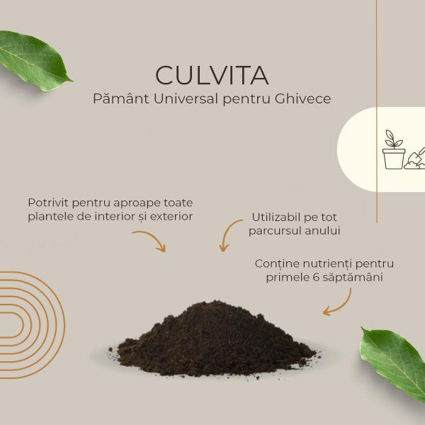 Culvita Pamant universal pentru Plante de Interior si Exterior 10 l