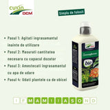 Ingrasamant Lichid Organic pentru Plante de Interior si hidroponice, 800 ml, CUXIN DCM